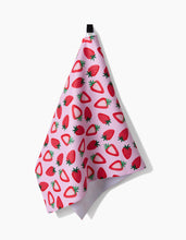 Load image into Gallery viewer, Sweet Strawberry Kitchen Tea Towel by Geometry
