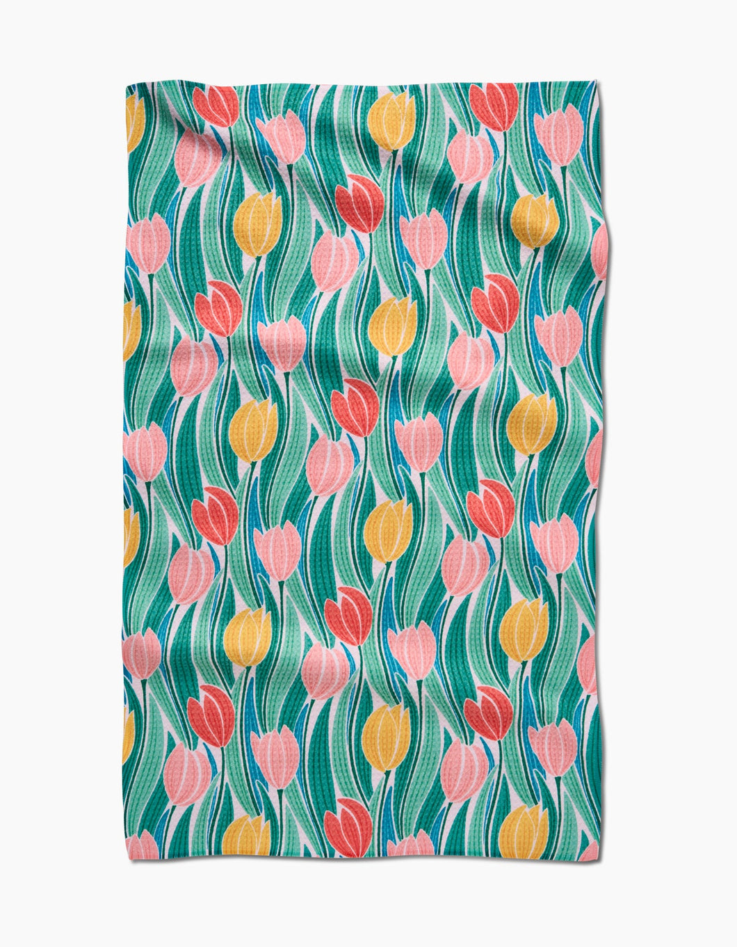 Tranquil Tulips Kitchen Tea Towel by Geometry