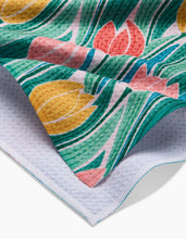 Load image into Gallery viewer, Tranquil Tulips Kitchen Tea Towel by Geometry
