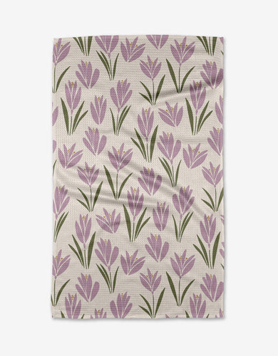 Tulip Bulbs Kitchen Tea Towel by Geometry