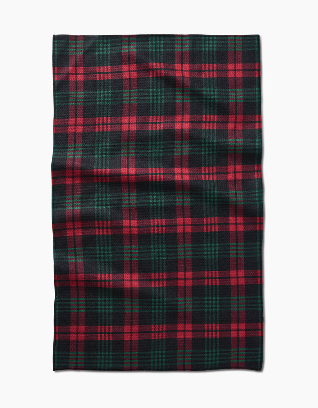 Very Merry Plaid Kitchen Tea Towel by Geometry