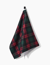 Load image into Gallery viewer, Very Merry Plaid Kitchen Tea Towel by Geometry
