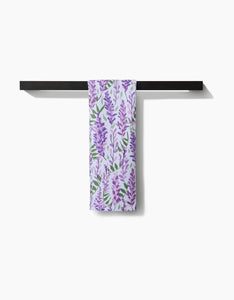 Wisteria Kitchen Tea Towel by Geometry