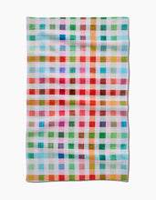 Load image into Gallery viewer, Woven Spring Plaid Kitchen Tea Towel by Geometry
