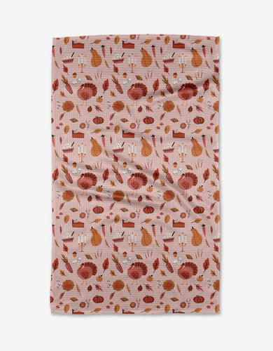 Turkey Day Kitchen Tea Towel by Geometry