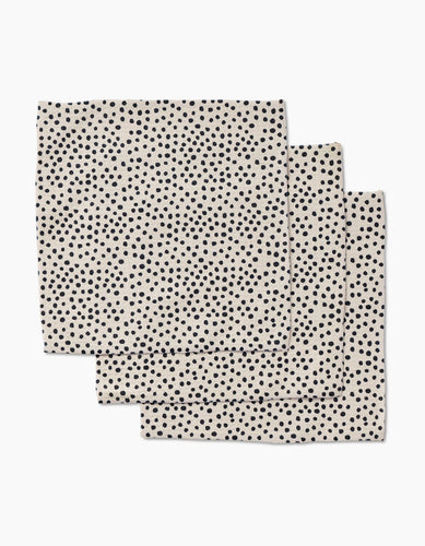 Dotty Tan Luxe Washcloth Set of 3 by Geometry