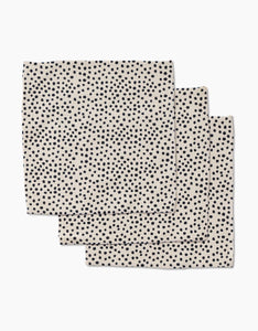 Dotty Tan Luxe Washcloth Set of 3 by Geometry