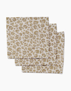 Light Leopard Luxe Washcloth Set of 3 by Geometry