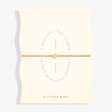 Load image into Gallery viewer, Share Happiness &#39;A Beautiful Day Starts With A Beautiful Mindset&#39; Bracelet In Gold
