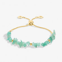 Load image into Gallery viewer, Aventurine Manifestones Adjustable Bracelet In Gold-Tone Plating
