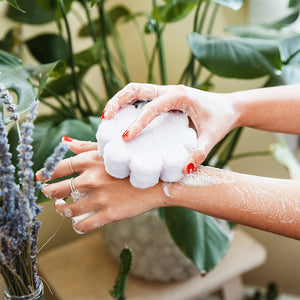 French Lavender Wildflower Bath Sponge - 14+ Washes