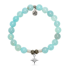 Load image into Gallery viewer, Aqua Fire Agate Stone Bracelet with It&#39;s Your Year Sterling Silver Charm
