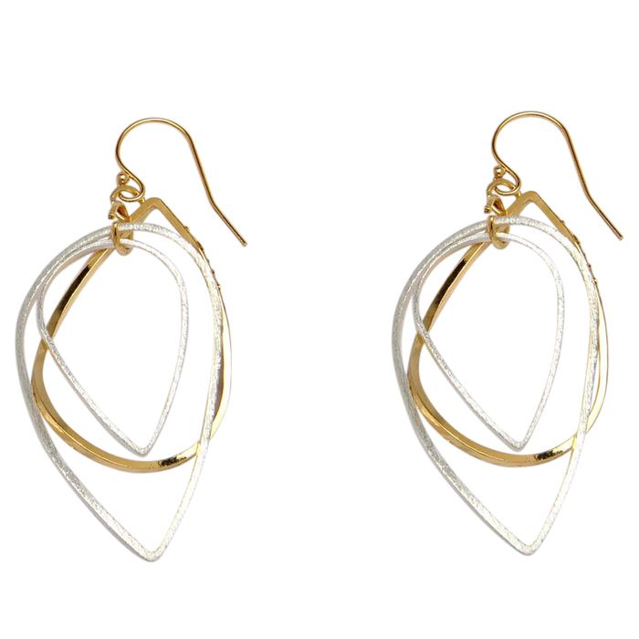 Two Tome Multi Teardrop Earrings