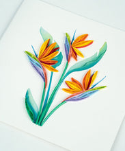 Load image into Gallery viewer, Quilled Bird of Paradise Greeting Card
