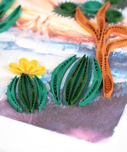 Load image into Gallery viewer, Desert Landscape Quilling Card
