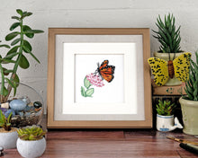 Load image into Gallery viewer, Quilled Monarch Milkweed Butterfly Greeting Card
