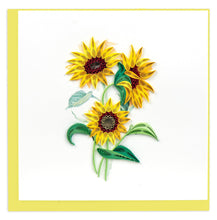 Load image into Gallery viewer, Quilled Wild Sunflowers Greeting Card
