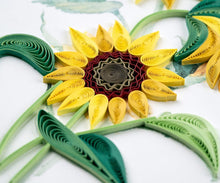 Load image into Gallery viewer, Quilled Wild Sunflowers Greeting Card
