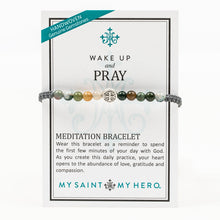 Load image into Gallery viewer, Wake Up and Pray Meditation Bracelet - Mixed Agate
