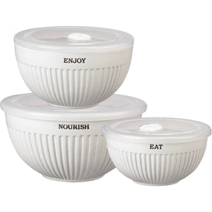 PBK Bowl Set - Nourish, Enjoy, Eat