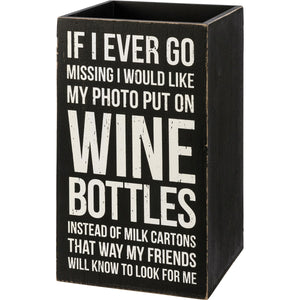 Single Wine Box - Good Friends And A Bottle Of Wine... Cheaper Than Therapy