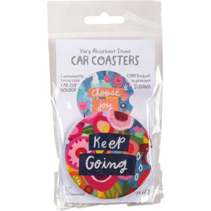 Car Coasters Set of 2 - Keep Going