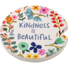 Load image into Gallery viewer, Car Coasters Set of 2 - Kindness is Beautiful
