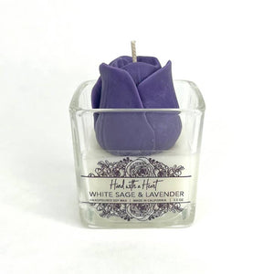 White Sage & Lavender Soy Wax Candle - 2.5oz