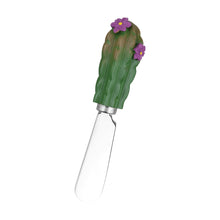 Load image into Gallery viewer, 4-Piece Cactus Cheese Spreaders Set with 1 Cactus Base
