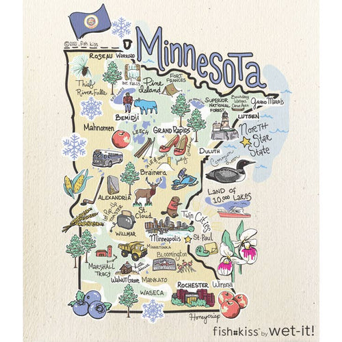 Fishkiss Minnesota - Swedish Dish Cloth