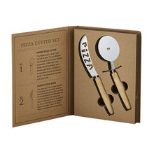 Load image into Gallery viewer, Cardboard Book Set - Pizza Cutter Set
