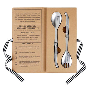 Cardboard Book Set - Salad Serving Set