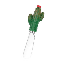 Load image into Gallery viewer, 4-Piece Cactus Cheese Spreaders Set with 1 Cactus Base
