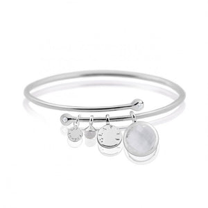 Story Bangle - Clarity - Silver Bangle